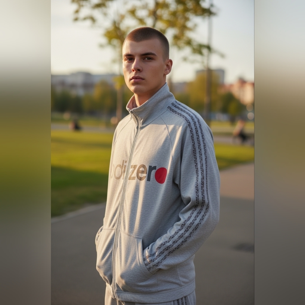 Adidas Adizero Track Jacket Full Zip Athletic Running Training Gray‎ Large